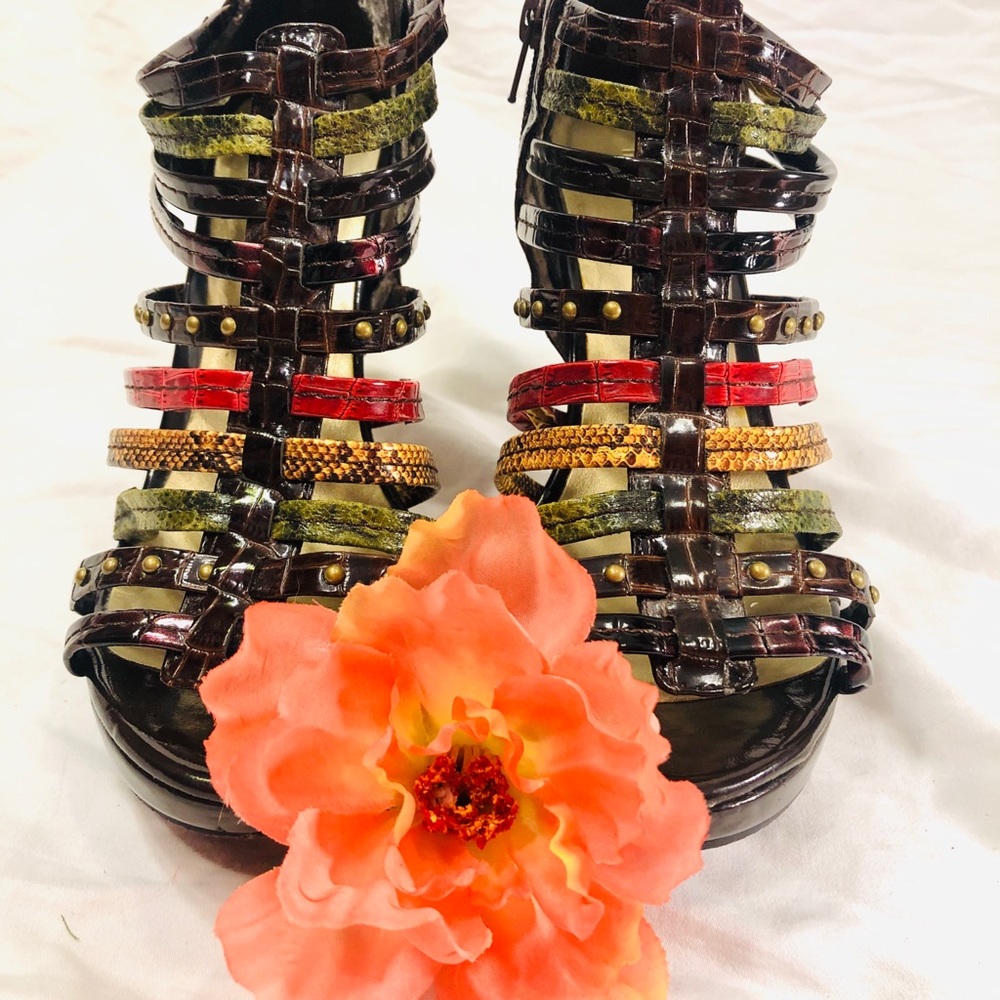 🌈 Multicolored, Multi-patterned High Heels 🌈